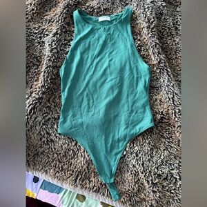 Babaton Teal Bodysuit Large